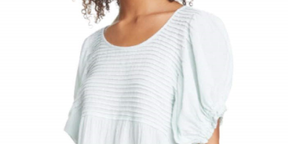 Blusa túnica Elsie feminina Free People verde tamanho grande