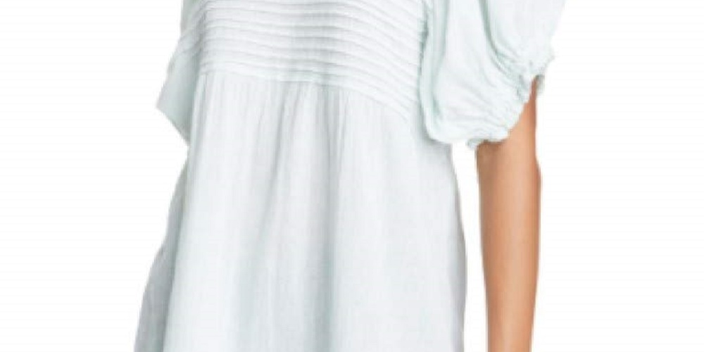 Blusa túnica Elsie feminina Free People verde tamanho grande