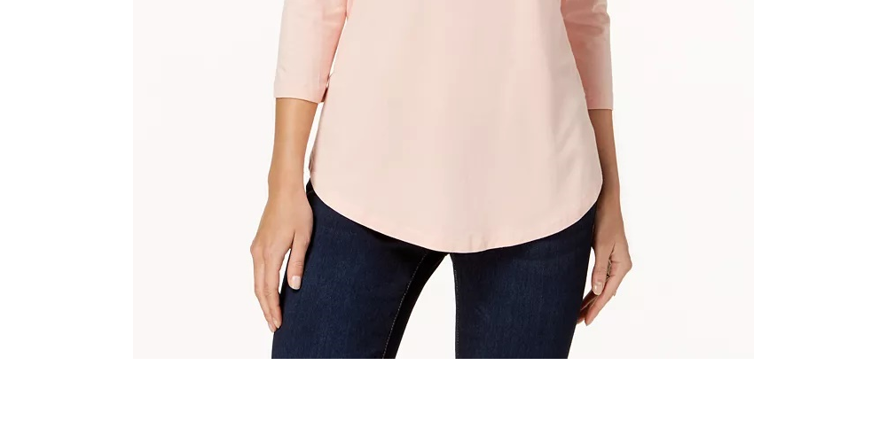 JM Collection Top feminino pequeno com estampa metálica, branco, tamanho pequeno P/M