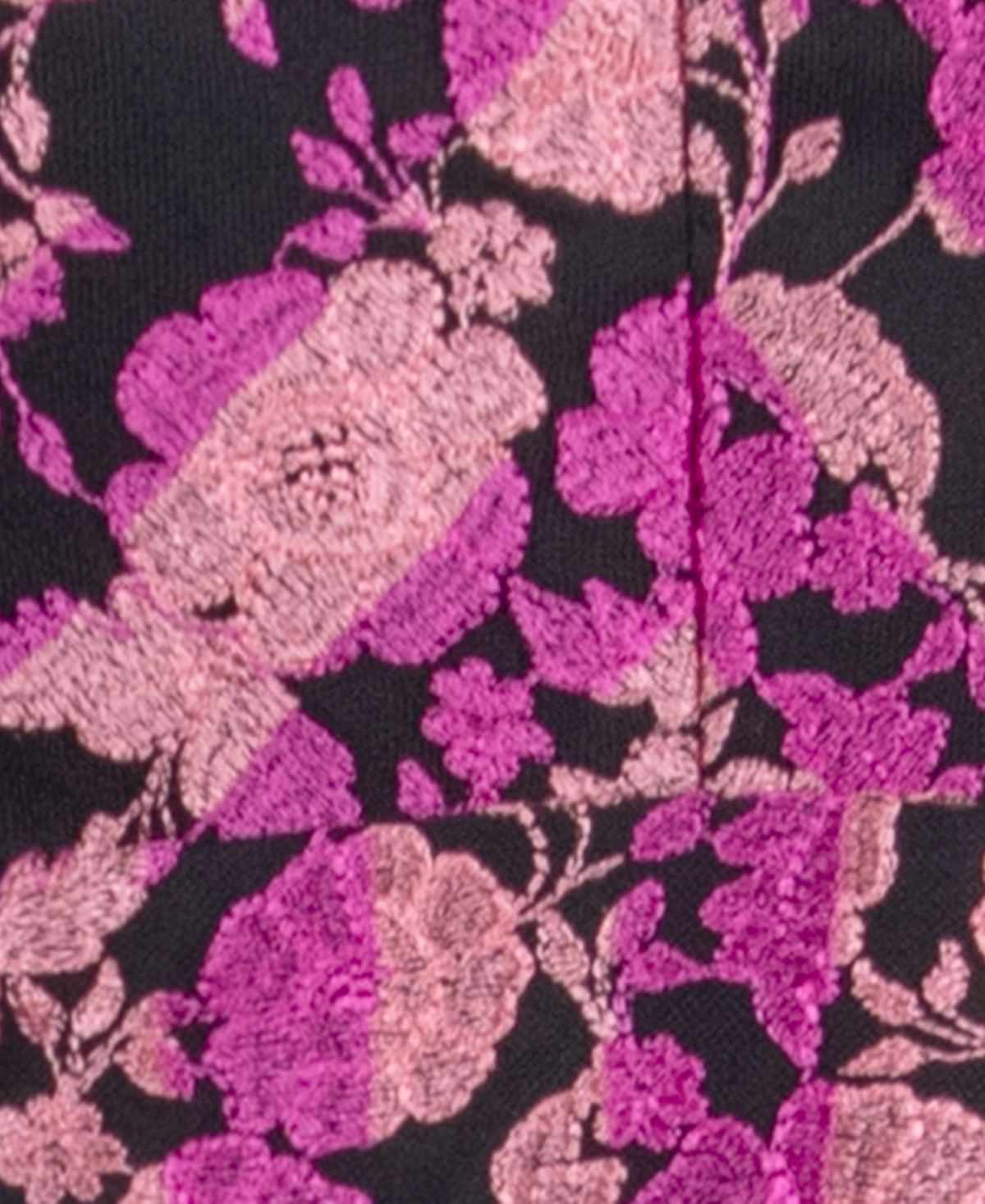 Vestido floral bordado feminino Christian Siriano, preto, tamanho 2