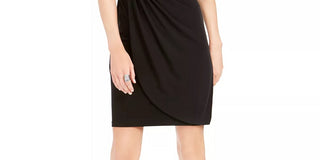 Connected Women's Glitter-Lace Sheath Dress Silver Size 6 Petite