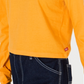 Camiseta Dickies Feminina Manga Longa Algodão com Detalhe de Logotipo Amarelo Tamanho Médio