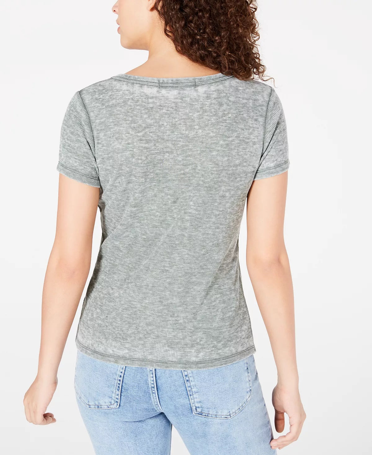 Camiseta Waffle com Botões Frontais Crave Fame Juniors Verde Tamanho Grande