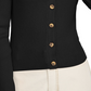 Cardigan curto canelado Ultra Flirt Juniors, preto, tamanho X-S