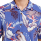 Camisa de acampamento de seda com estampa tropical e corte clássico Tommy Bahama Bird's Eye View masculina, tamanho XXX-G