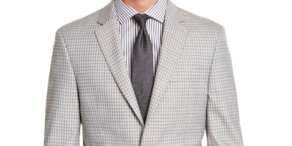 Tommy Hilfiger Jaqueta Esportiva Masculina Modern-Fit Thflex Stretch Cinza Tamanho 36