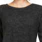 Quase Famosos Junior's Crave Fame Cozy Twist Back Ribbed Top Preto Tamanho X-S