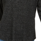 Quase Famosos Junior's Crave Fame Cozy Twist Back Ribbed Top Preto Tamanho X-S