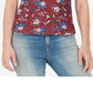 Camisa Henley Floral Feminina William Rast Vermelha Tamanho X-pequeno