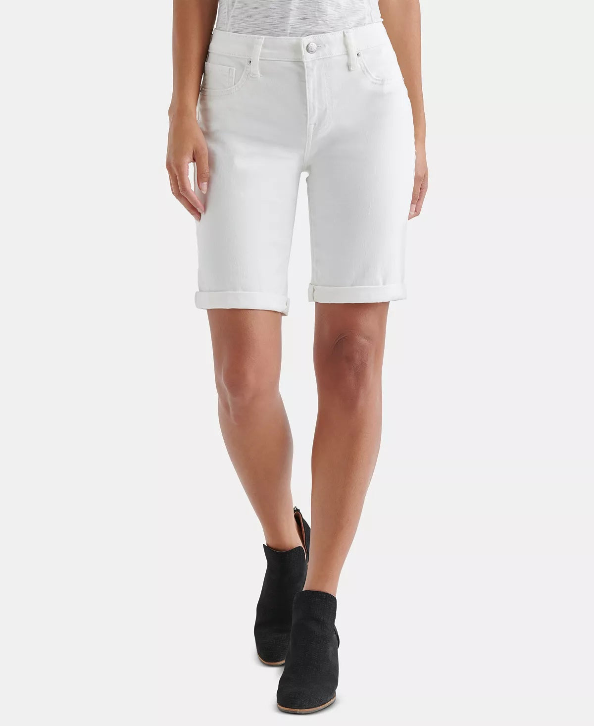 Bermuda Jeans Feminina Lucky Brand Branca Tamanho 6/28