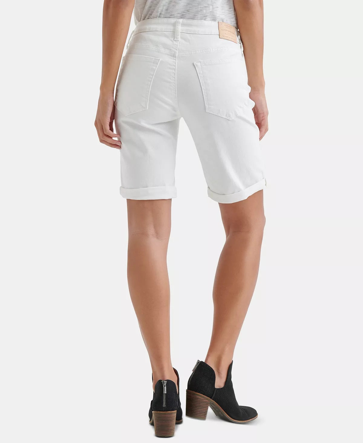 Bermuda Jeans Feminina Lucky Brand Branca Tamanho 6/28