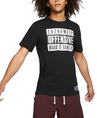Camiseta de basquete masculina Nike Graphic, cor carvão, tamanho pequeno