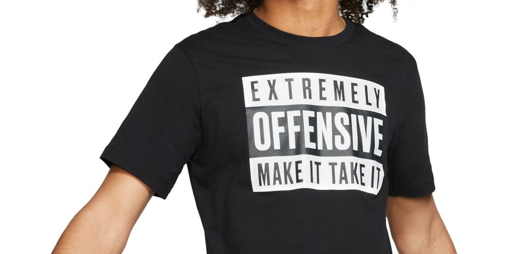 Camiseta de basquete masculina Nike Graphic, cor carvão, tamanho pequeno