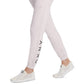 Calça de moletom feminina DKNY Sport Sparkle-Logo rosa tamanho GG