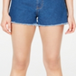 Tinseltown Shorts jeans feminino de cintura alta e cintura alta, azul, tamanho 13