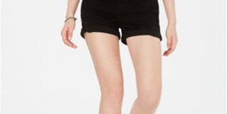 Shorts jeans rasgado Indigo Rein Junior's preto tamanho 9