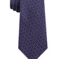 Gravata Calvin Klein Masculina Escher Geométrica Slim de Seda Azul/Rosa Tamanho Regular