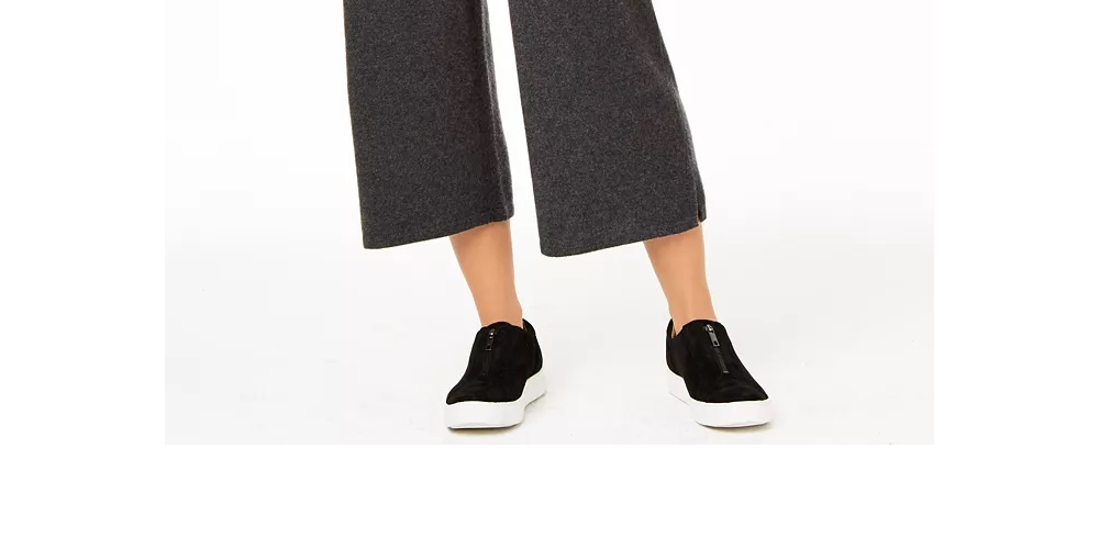 Calça culotte feminina de cashmere Charter Club, preta, tamanho extragrande