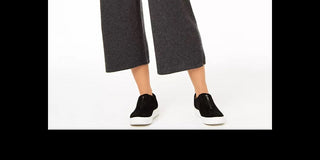 Calça culotte feminina de cashmere Charter Club, preta, tamanho extragrande