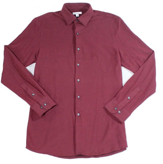 Bar III Men's Dress Shirt Button Down Slim Red Size Large
