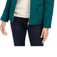 Jaqueta feminina acolchoada com gola mandarim Charter Club, verde, tamanho X-S