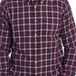Camisa Barbour Masculina de Algodão Macio com Xadrez Gingham 16, Tamanho X-G, Vermelho Merlot