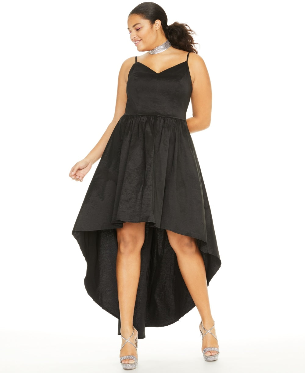 Vestido feminino plus size da B Darlin, preto, tamanho 22W