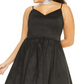 Vestido feminino plus size da B Darlin, preto, tamanho 22W