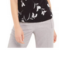Blusa feminina Calvin Klein Petite Floral com decote plissado e sem mangas, preta, tamanho Petite S