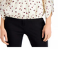 Blusa feminina Alfani com sobrepeliz estampada, bege, tamanho X-S