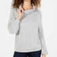Blusa de malha com gola alta feminina INC International Concepts, cinza, tamanho X-S