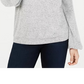 Blusa de malha com gola alta feminina INC International Concepts, cinza, tamanho X-S