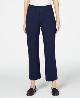 Calça feminina Charter Club Petite Wide Leg Azul Tamanho 4 Petite