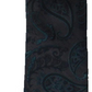 Gravata masculina de seda com estampa paisley Michael Kors, verde, tamanho regular