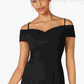 Vestido Nightway Feminino com Ombros Vazados Preto Tamanho 10