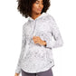 Ideologia Moletom Fitness Feminino com Capuz Branco Tamanho Médio