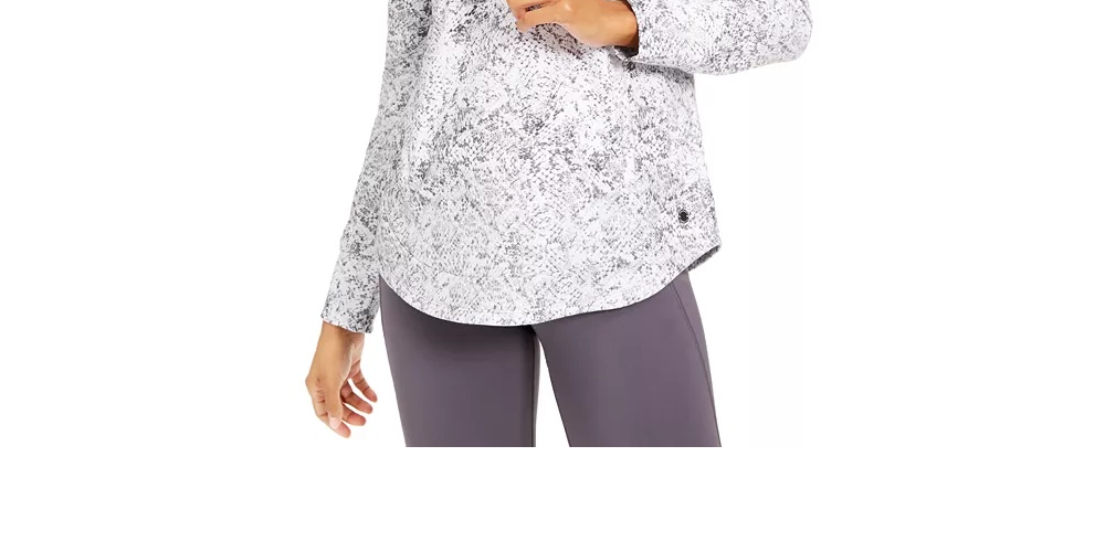 Ideologia Moletom Fitness Feminino com Capuz Branco Tamanho Médio
