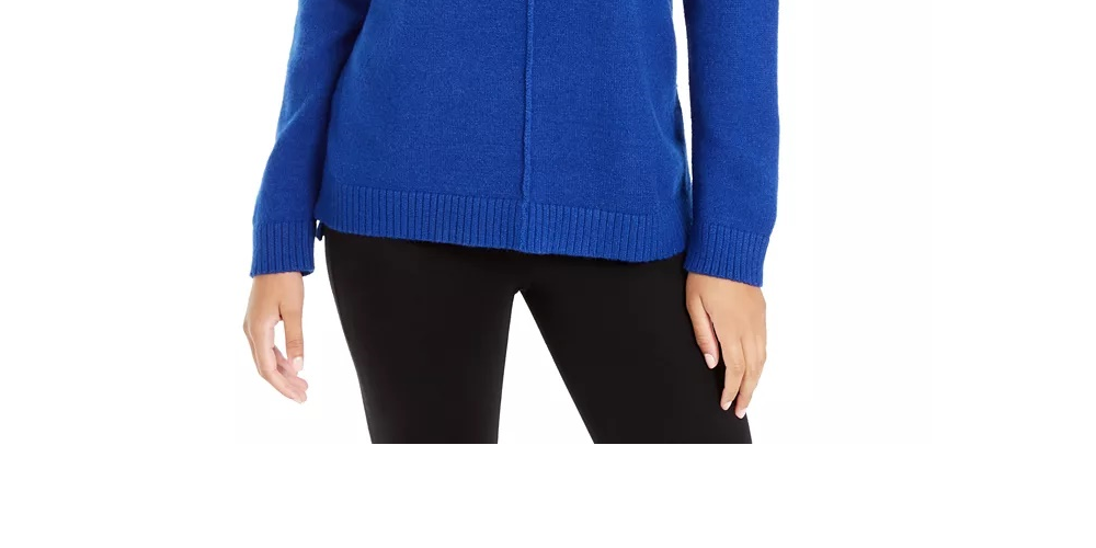 Suéter Alfani Feminino com Ombro Caído e Mescla Rosa Tamanho X-G