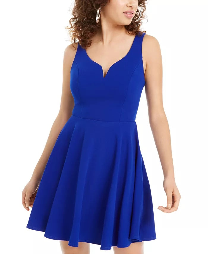 Vestido azul linha A Sweetheart da B Darlin Juniors, tamanho 11/12