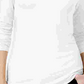 Blusa feminina de gola alta Maison Jules, branca, tamanho médio