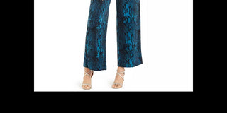 Macacão feminino Thalia Sodi com estampa floral e decote em corrente, verde/preto, tamanho XX-G