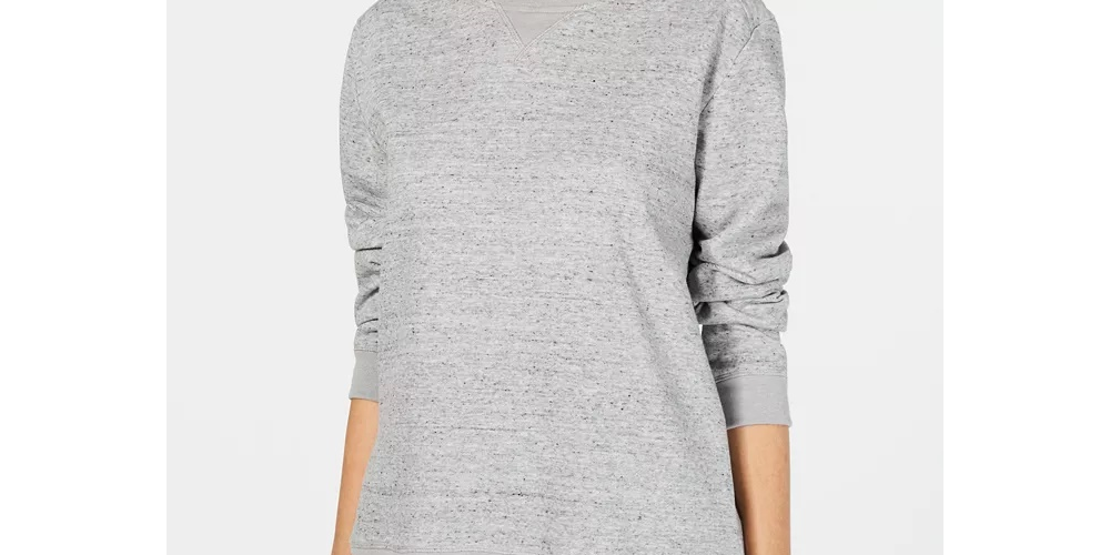 Moletom esportivo feminino Karen Scott, cinza, tamanho XS