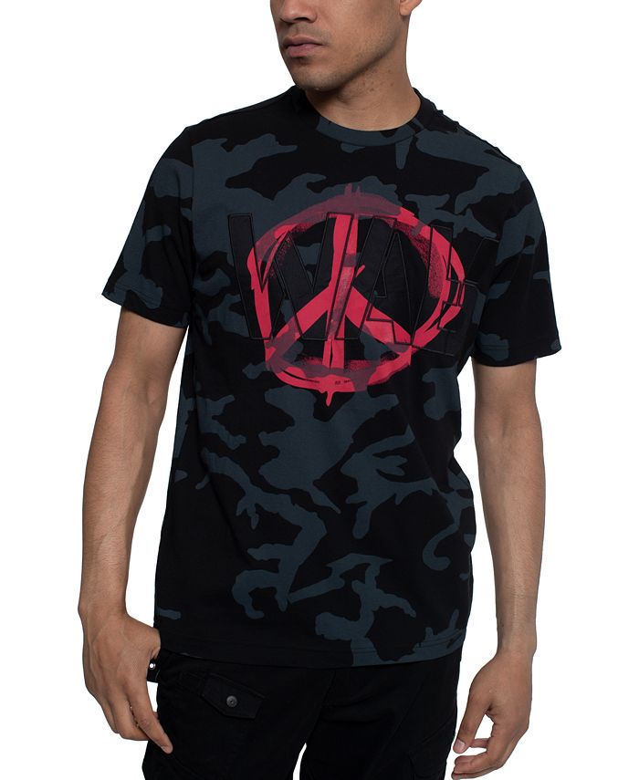 Camiseta masculina Sean John de algodão com estampa preta, tamanho XXX-G