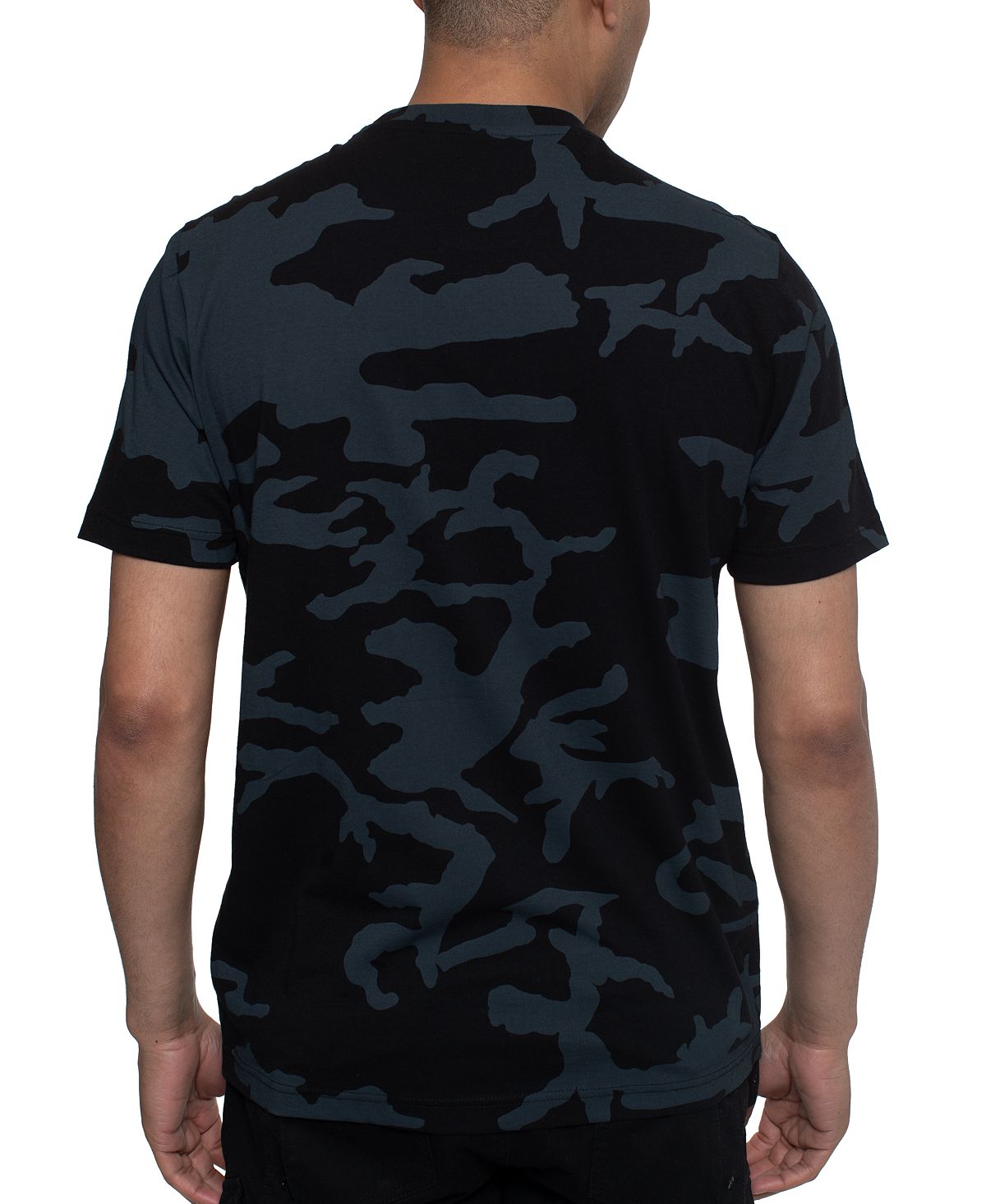 Camiseta masculina Sean John de algodão com estampa preta, tamanho XXX-G