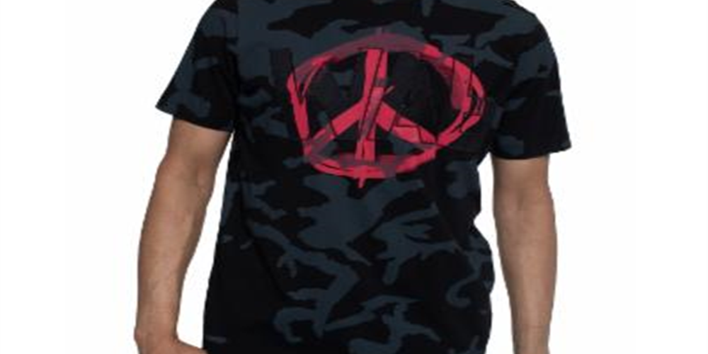 Camiseta masculina Sean John de algodão com estampa preta, tamanho XXX-G