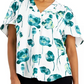 Blusa feminina Alfani com decote em V franzido e manga dolman, branca, tamanho GG