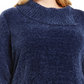 Karen Feminino Scott Plus Chenille Gola Dividida Azul Tamanho 0X