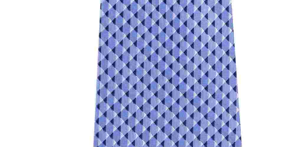 Gravata Michael Kors Masculina com Círculos Espelhados Azul Marinho Tamanho Regular