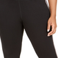 Calça legging curta Calvin Klein feminina plus size com logo e lateral, preta, tamanho 2X