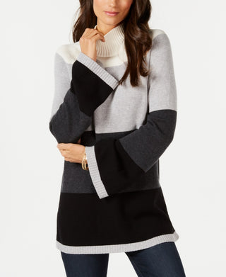 Charter Club Women's Flare-Sleeve Sweater  Black Size X-Small